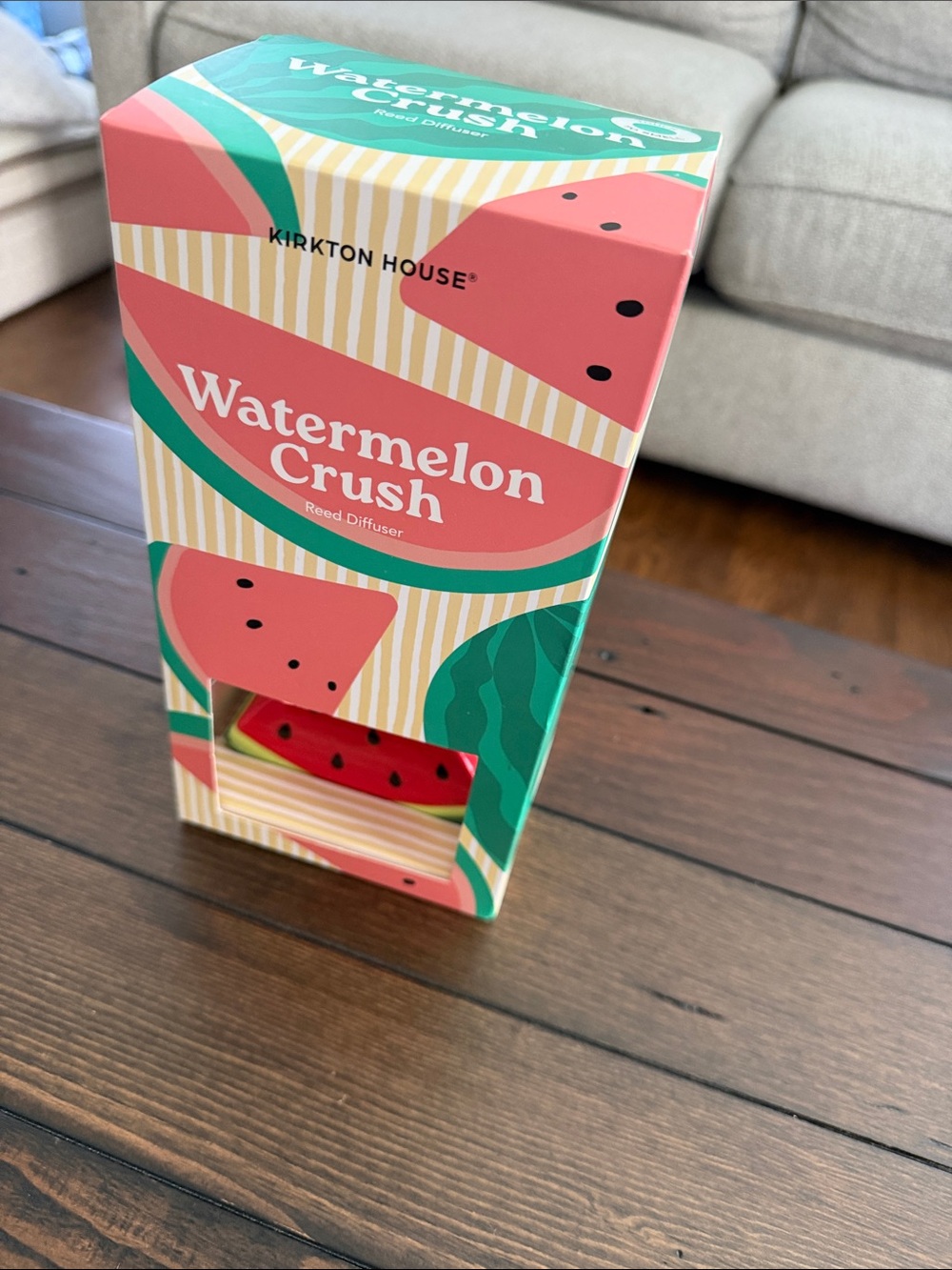 Kirkton House Watermelon Crush Reed Diffuser - Pink & Green
